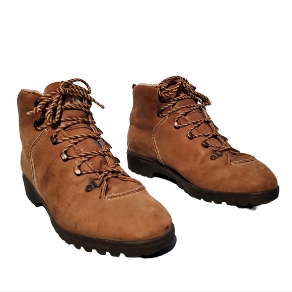 Vintage Raichle Brown Leather Mountaineering Hiker Boots Women's Size 7.5M - Picture 4 of 11